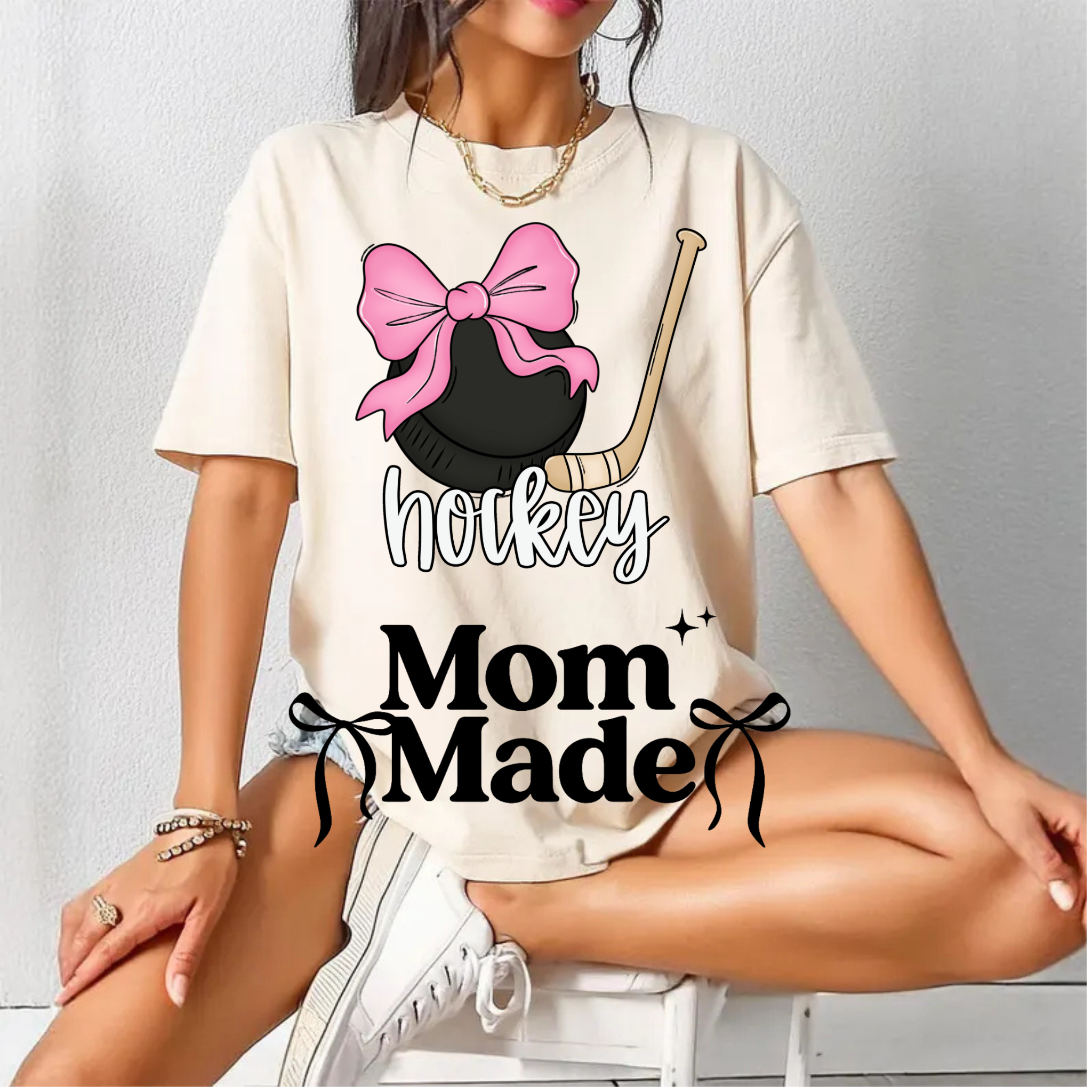 Hockey Puck Bow Shirt