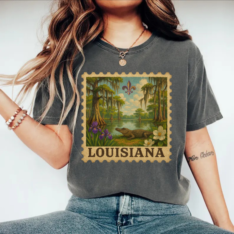 Louisiana Stamp Tee