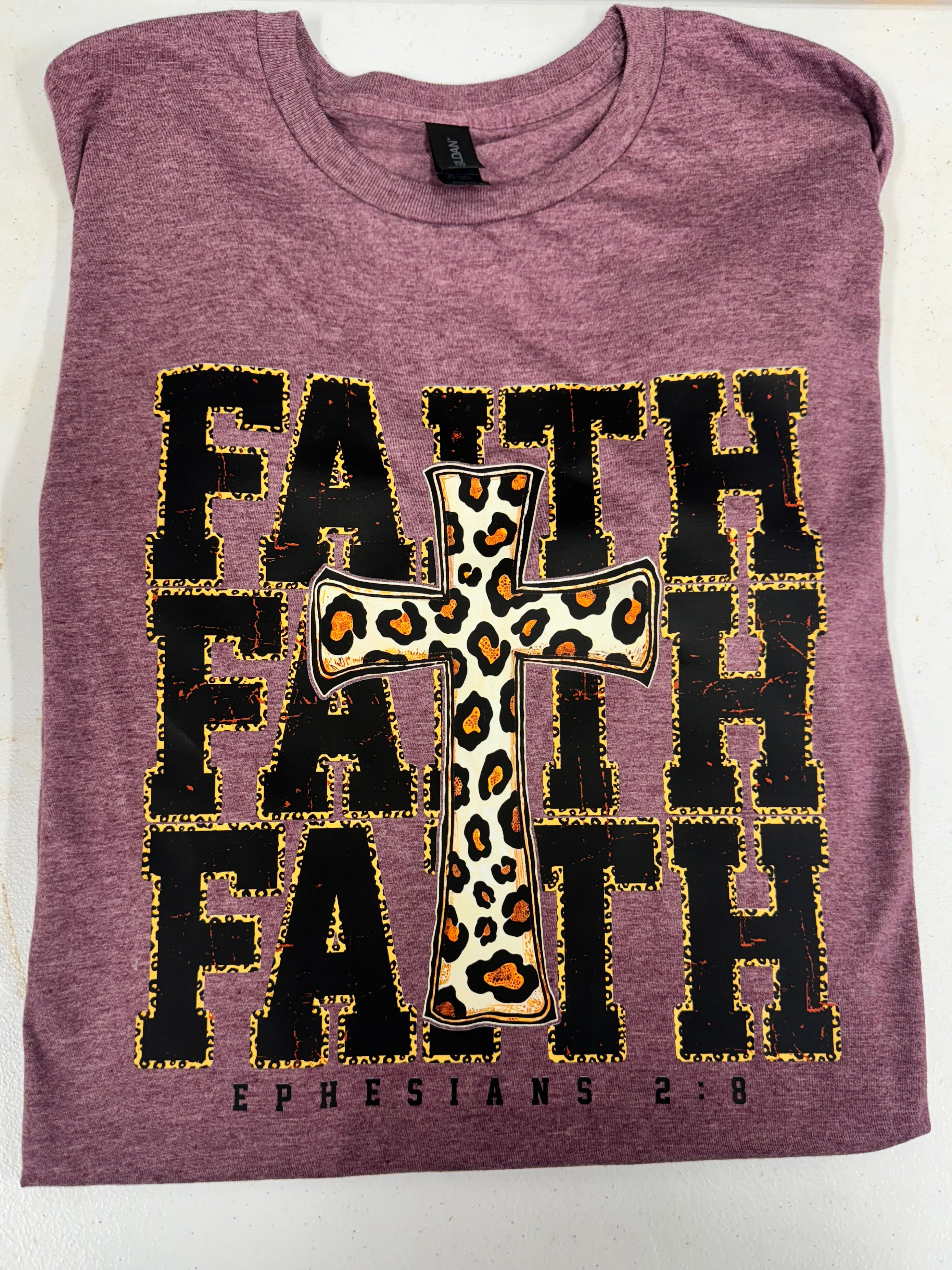 FAITH Leopard tee.