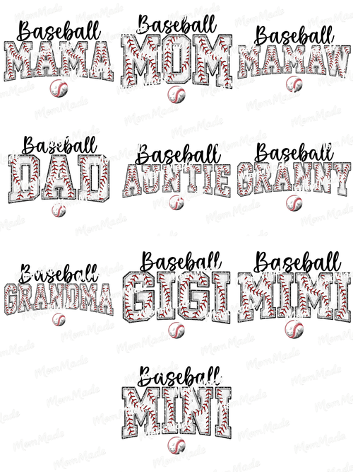 Baseball Name Tee