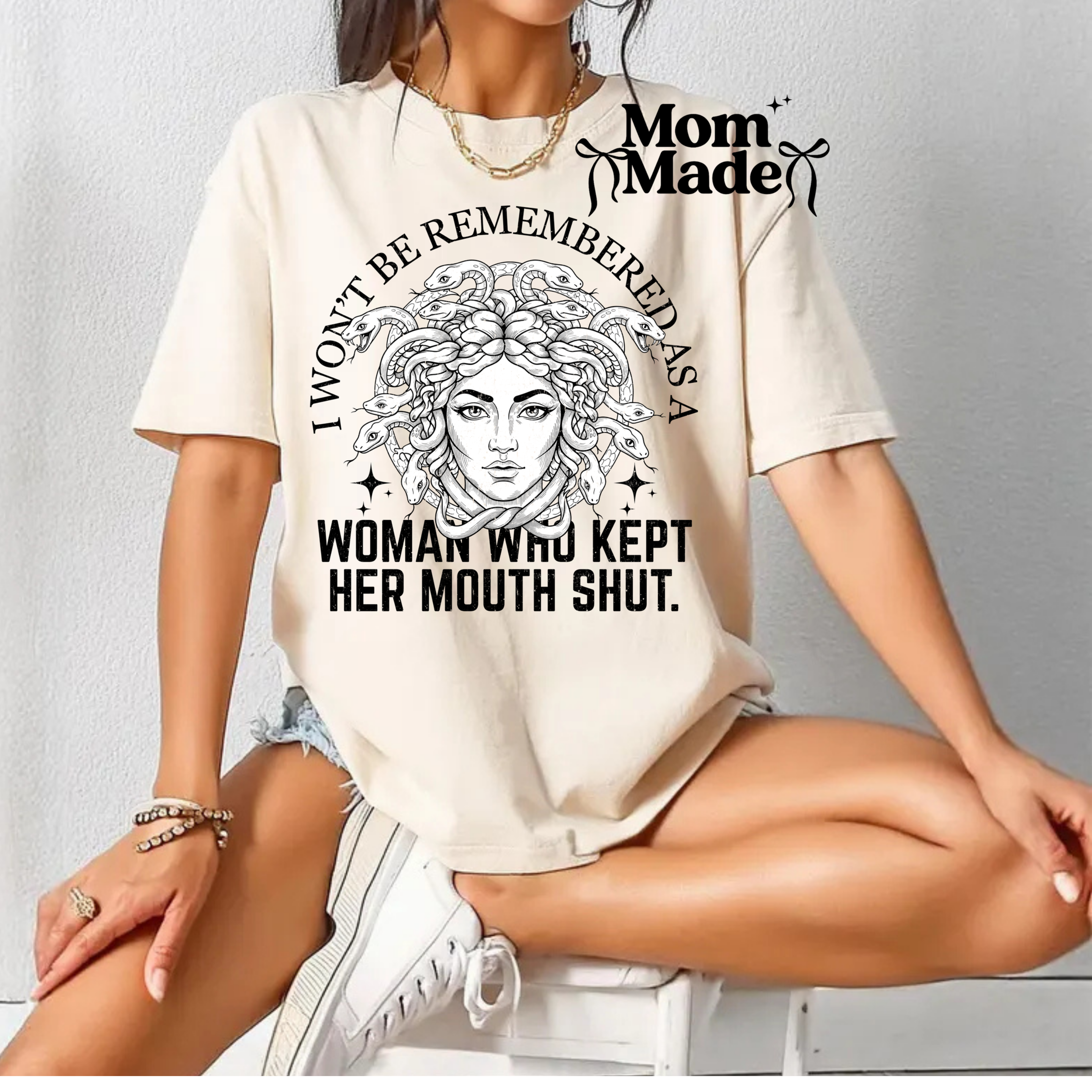 Mouth Shut Medusa Shirt